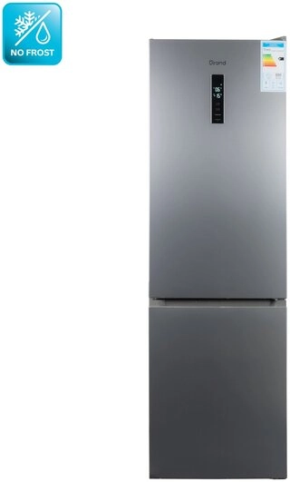 Холодильник GRAND GRBF-340SSNFO стальной 