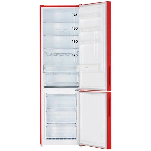 Холодильник Maunfeld MFF200NFR Inverter красный  - фото 2