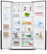 Холодильник SNOWCAP SBS NF 570 BG черный  - фото 2