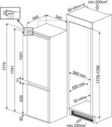 Холодильник Smeg C8174TNE белый  - фото 2