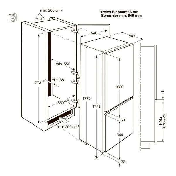 Встраиваемый холодильник Electrolux ENN92801BW - фото 2