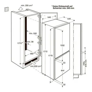 Встраиваемый холодильник Electrolux ENN92801BW