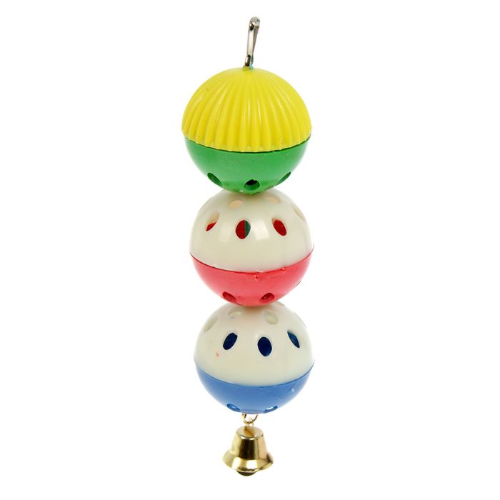 Игрушка для попугая "Забава" с 3 шариками 