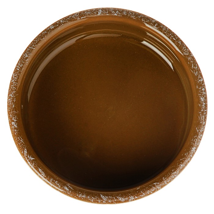 Миска керамическая для грызунов "Брызги" 50 мл, коричневая 