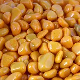 Грунт для аквариума "Галька цветная,  желтая" 800г фр 8-12 мм 