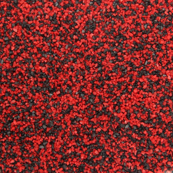 Песок для аквариума, черно-красный, 350 г 