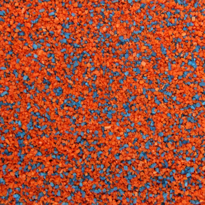Песок для аквариума, оранжево-голубой, 350 г 