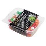 Галька для аквариума (5-10 мм) зеленая-рыжая-красная-белая, 350 г  - фото 2