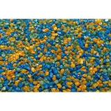 Мраморная крошка, "микс"(салат/желт/гол) 2,5-5 мм/1 кг 