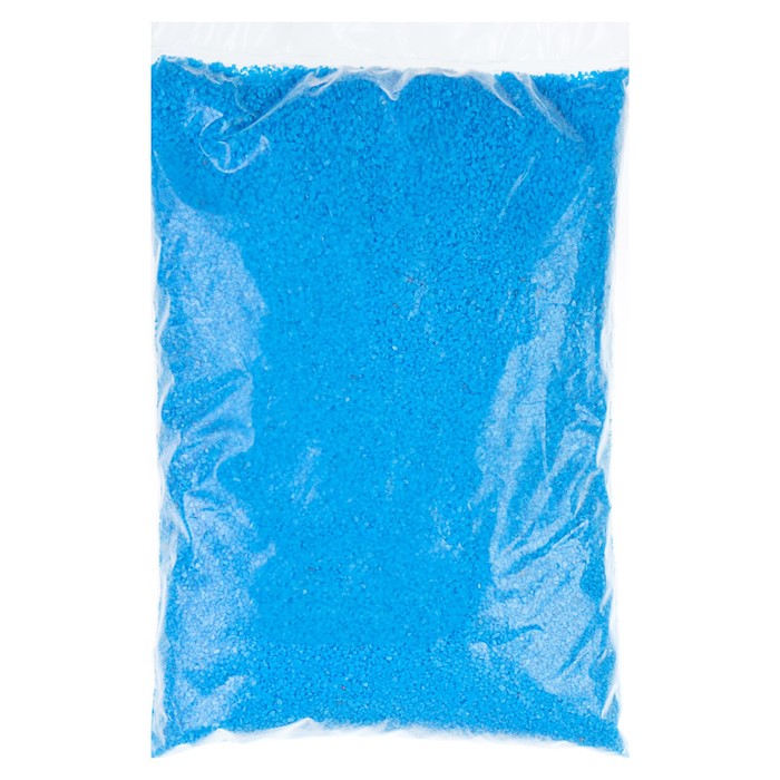 Песок цветной, "голубой", 1 кг 
