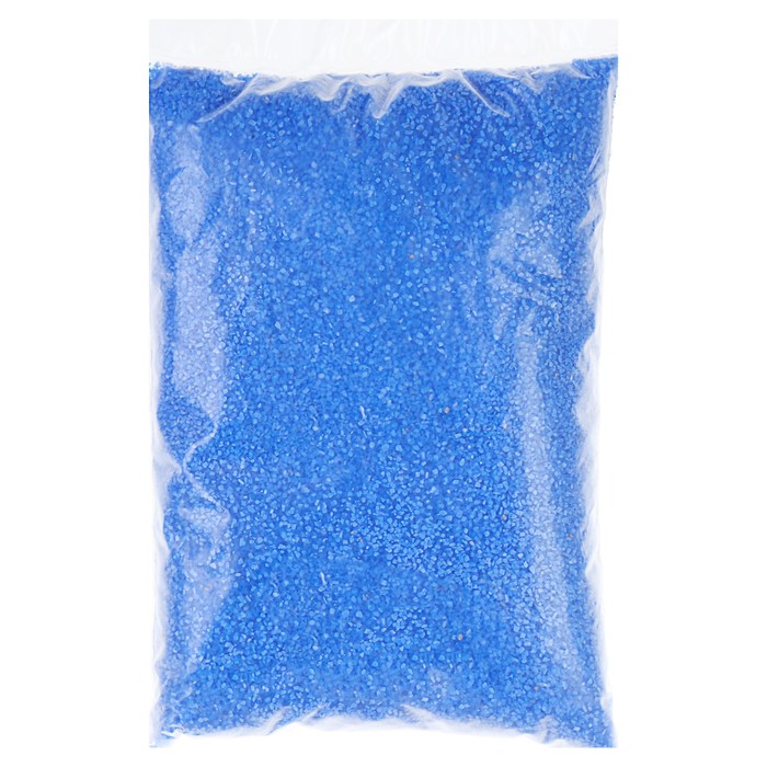 Песок цветной, "синий", 1 кг 