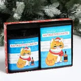 Подарочный набор «Антидепрессанты»: фляга 210 мл, блокнот 