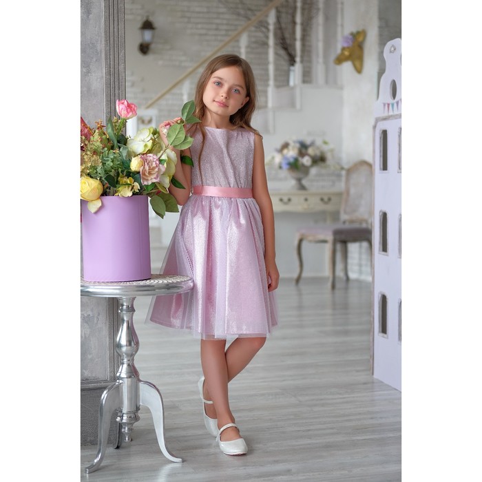 Платье нарядное детскоеKAFTAN, рост 86-92 см (28), розовый 