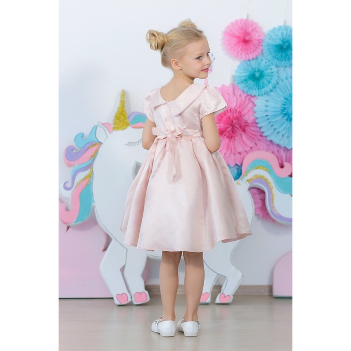 Платье нарядное для девочки MINAKU «Жаклин», рост 128 см, цвет розовый 