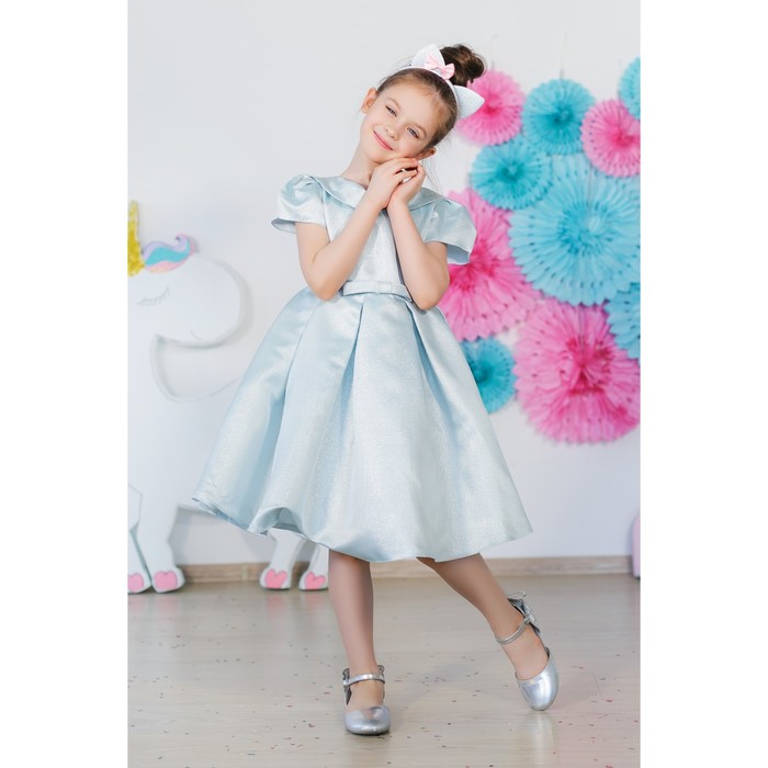 Платье нарядное для девочки MINAKU «Жаклин», рост 116 см, цвет голубой 
