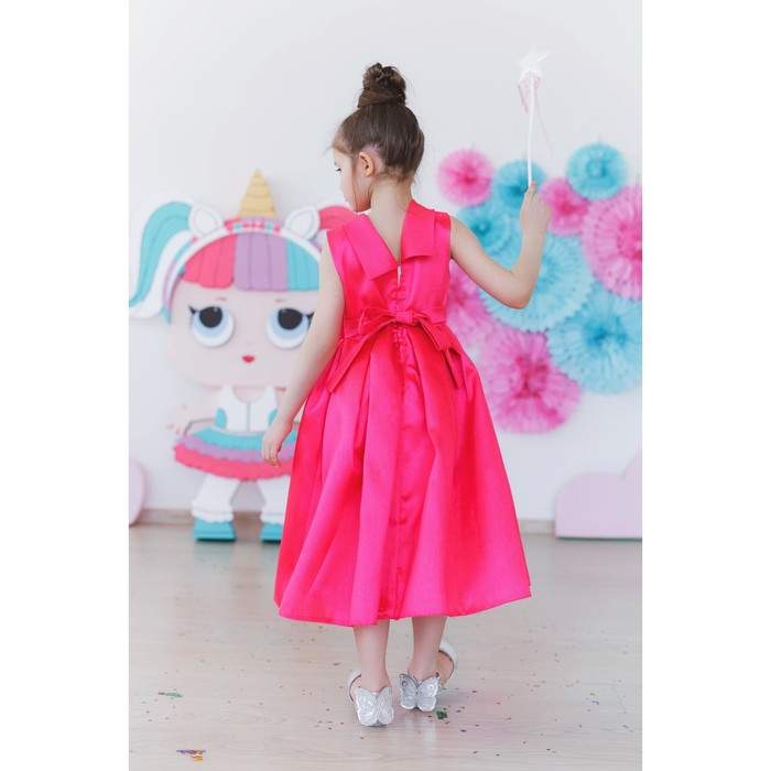 Платье нарядное для девочки MINAKU «Мерелин», рост 110 см, цвет фуксия 