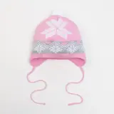 Шапка вязаная Крошка Я "Сердечко", размер 44, 6-9 мес,  шерсть,пан, хлопок 