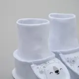 Пинетки Крошка Я "Новогодний медвежонок", белый, р.22,  рост 62 см  - фото 3