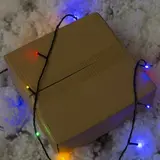 Гирлянда "Клип-лайт" уличная УМС, 100 м, LED-1000-24V, нить тёмная, свечение мульти 