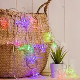 Гирлянда "Нить" с насадками “Олени”, 5 м, LED-20-220V, мигает, нить прозрачная, свечение мульти 