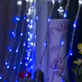 Гирлянда "Дождь" Флаг России УМС вилка, 2 х 3 м, LED-840-220V, 8 режимов, нить прозрачная  - фото 2