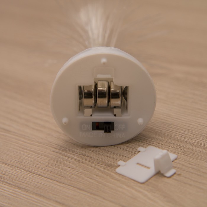 Игрушка световая "Ёлочка" (батарейки в комплекте) 14 см, 1 LED, RGB, белая 