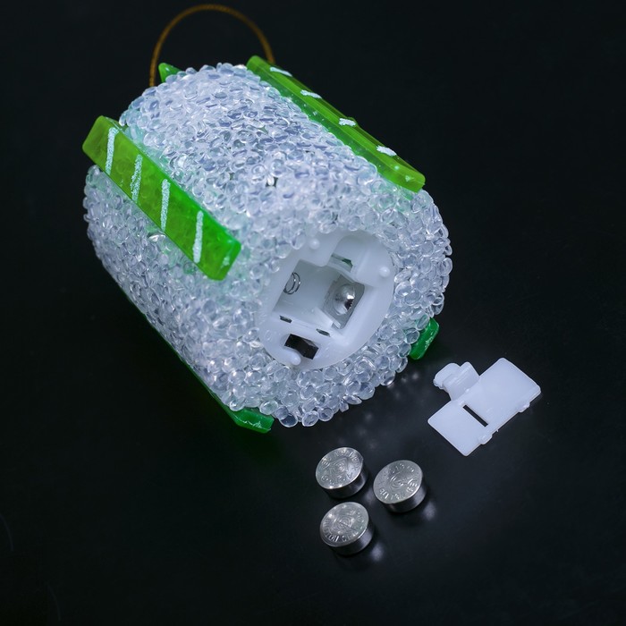 Игрушка световая "Подарок" (батарейки в комплекте) 7 х 8,5 см, 1 LED, RGB, БЕЛЫЙ 