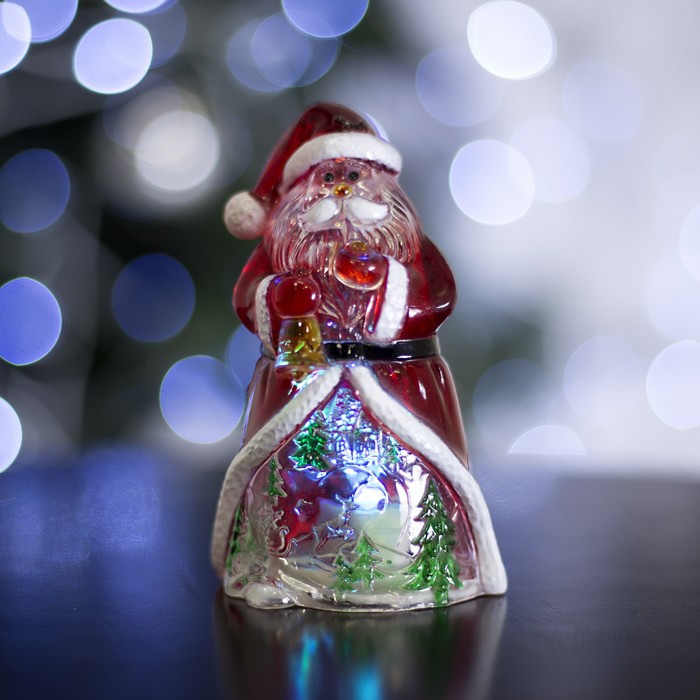 Игрушка световая "Дед Мороз-мудрец" (батарейки в комплекте) 1 LED, RGB 