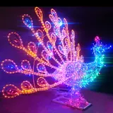 Светодиодная фигура "ПАВЛИН", объёмная, 2.1 х 2.78 х 1.6 м, статика, 120 Вт 