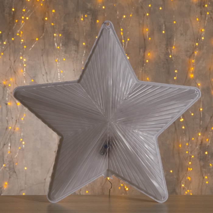 Фигура "Звезда бег. эффект" d=50 см, пластик, 50 LED, 220V, БЕЛЫЙ 
