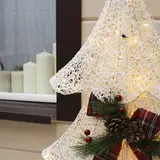 Фигура метал."Елка большая"Кружева,160 LED,75x20x140 см,220V,ТЕПЛ.БЕЛЫЙ  - фото 2