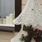 Фигура метал."Елка большая"Кружева,160 LED,75x20x140 см,220V,ТЕПЛ.БЕЛЫЙ  - фото 3