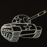 Светодиодное панно "Танк", 1000 х 1300 х 30 мм, 60 Вт  - фото 2