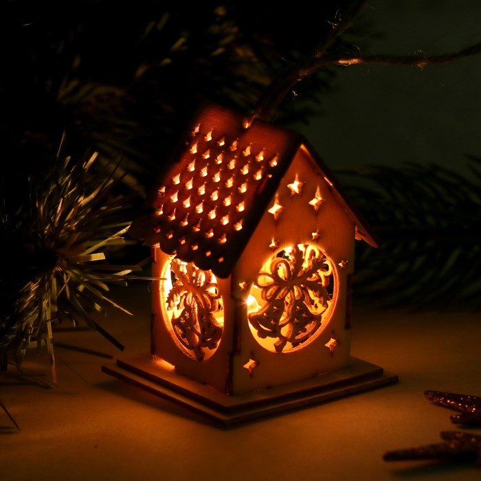 Декор с подсветкой "Новогодние колокольчики", мини 