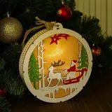 Декор с подсветкой «Упряжка»  - фото 2