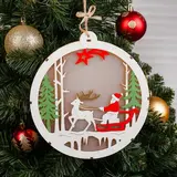 Декор с подсветкой «Упряжка»  - фото 4