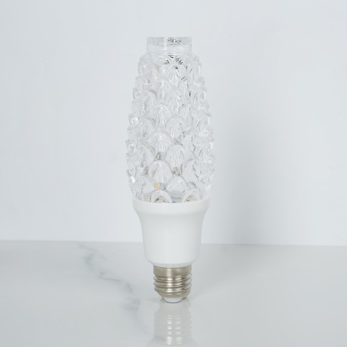 Лампа хрустальная "Шишка", 12 LED, 2 режима, 3 Вт, акриловый верх, 220 В 