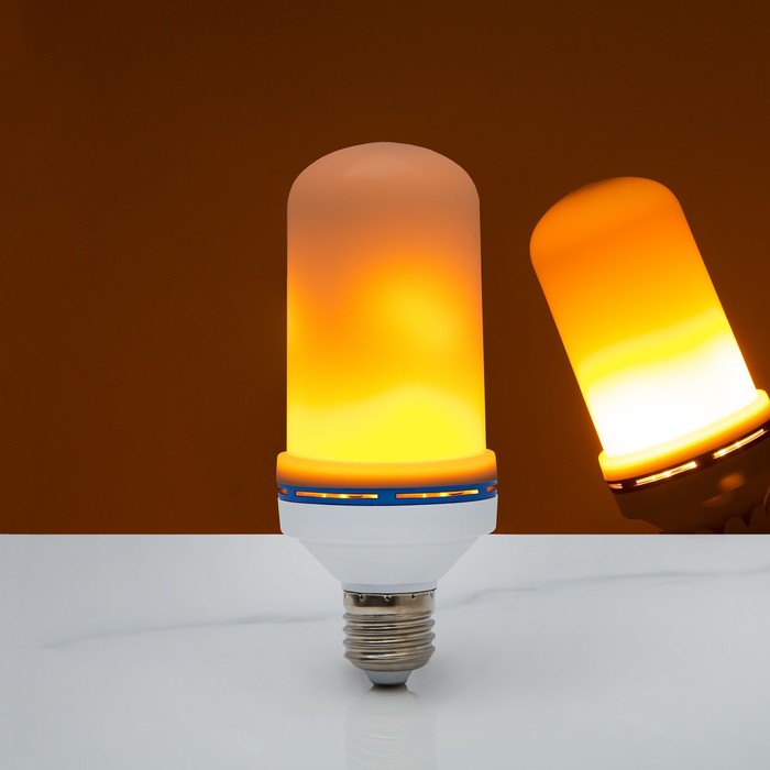 Лампа "Горящее пламя", 3 режима, SMD2835, 96 LED, 7 Вт, 220 В, цоколь Е27 