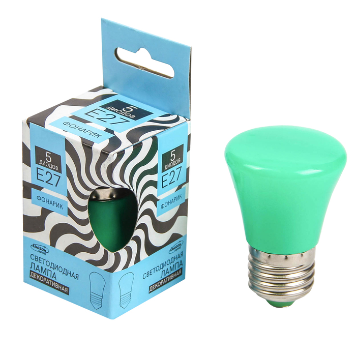 Лампа светодиодная декорат. Luazon Lighting "Фонарик", 5 SMD2835, для белт-лайта, зеленый 