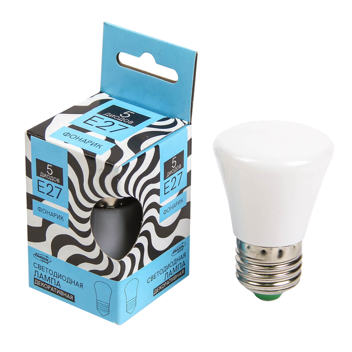 Лампа светодиодная декоративная Luazon Lighting "Фонарик", 5 SMD2835, для белт-лайта, белый 