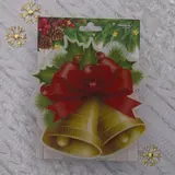 Световая картинка на магните "Колокольчик"(батарейки в комплекте), оптоволокно, 1 LED, RGB  - фото 3