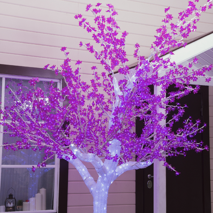 Дерево светодиодное улич. 3 м. "Акриловое" 2304 Led, 140 W, 220V Фиолетовый 
