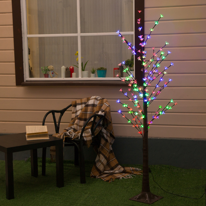 Дерево светодиодное улич. 1,2 м. "Ромашки", 160 LED, 220 В, RG/RB 