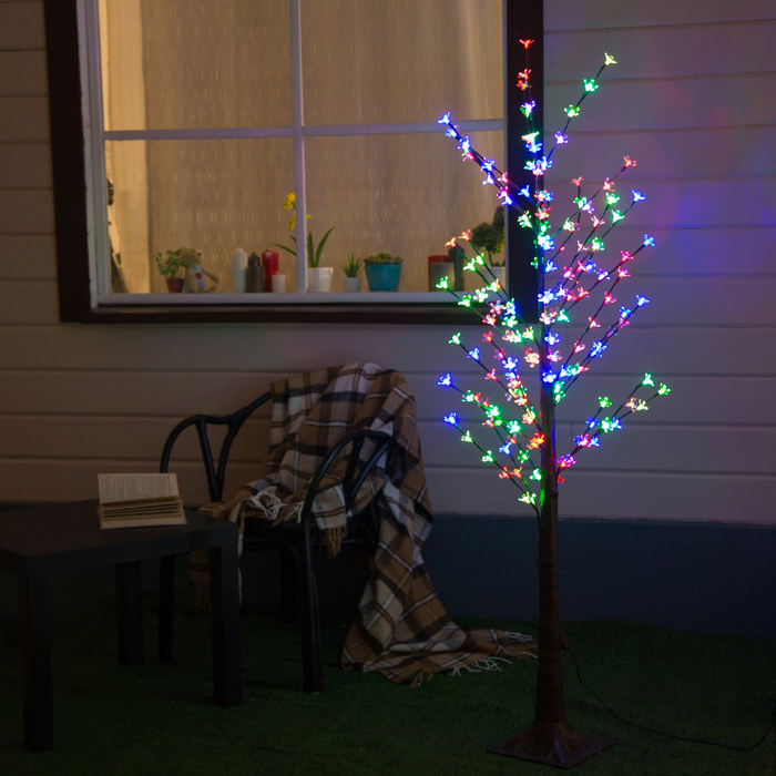 Дерево светодиодное улич. 1,2 м. "Ромашки", 160 LED, 220 В, RG/RB 