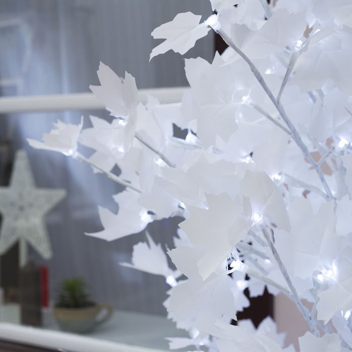 Дерево светодиодное "Клён белый", 1,8 м, 350 LED, 220 В, БЕЛЫЙ 