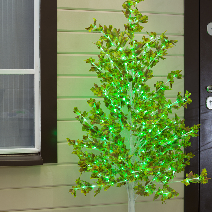 Дерево светодиодное "Клён зеленый", 1,8 м, 350 LED, 220 В, ЗЕЛЁНЫЙ 
