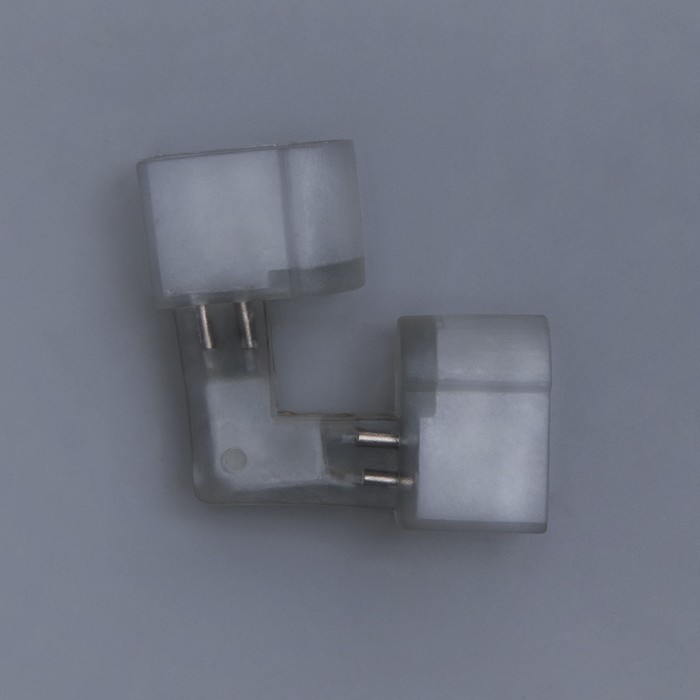 Коннектор для неона 12*24 мм, 2W, L - внутренний угол, с иглой 