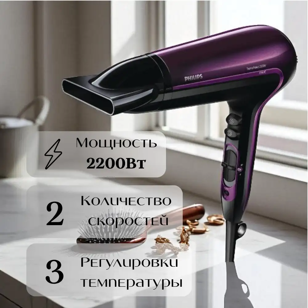 Фен Philips HP8233/00 - фото 4