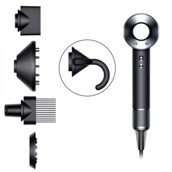 Фен Dyson HD07 Supersonic (никель/черный) - фото 2