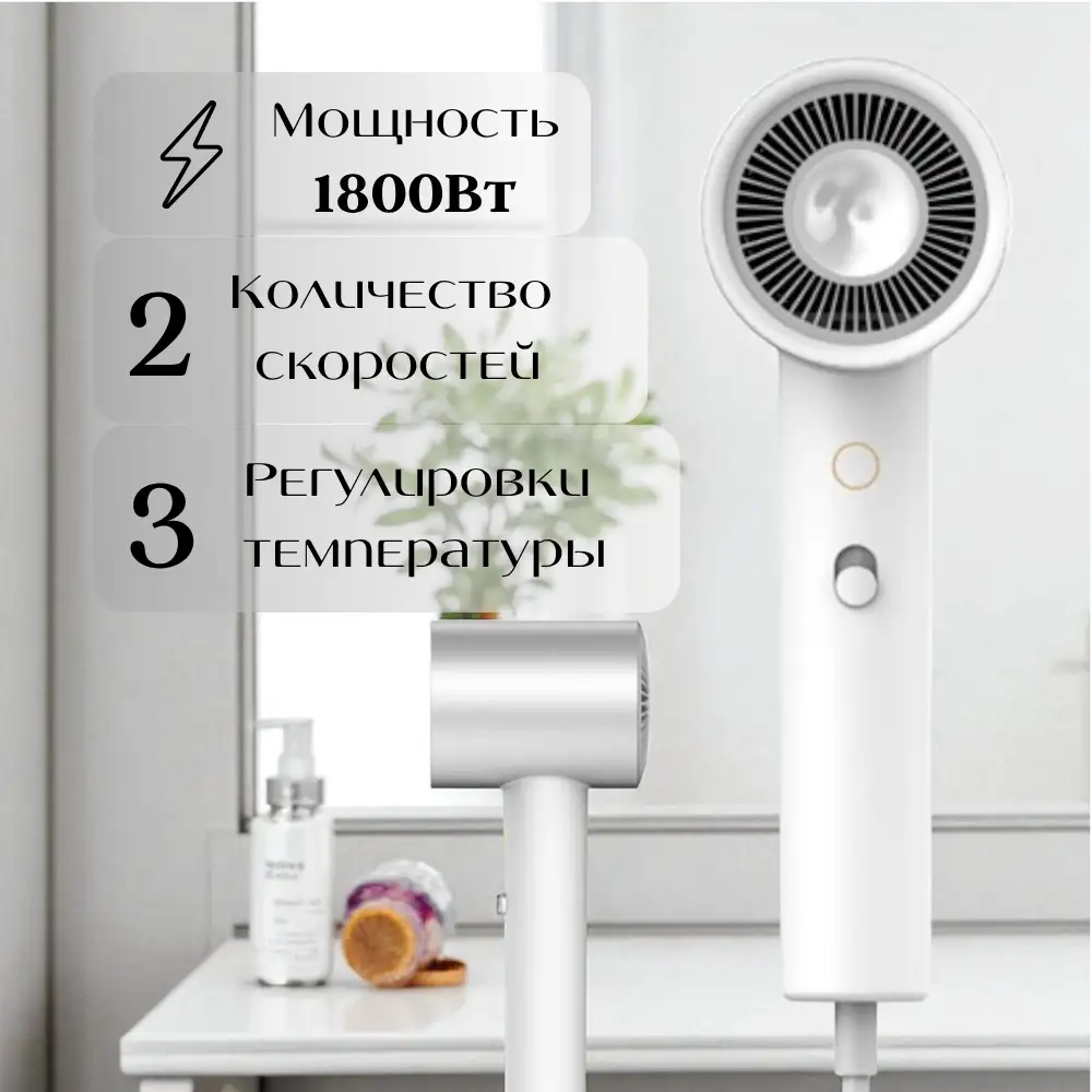 Фен для волос Xiaomi Water Ionic Hair Dryer H500 Белый CMJ03LX - фото 7